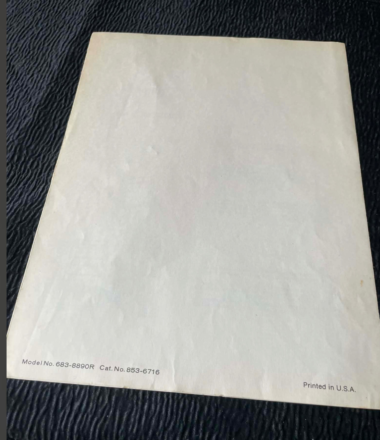 Assembly Instructions Parts List ONLY JCPenney MCS Audio Rack 683-889OR Vtg