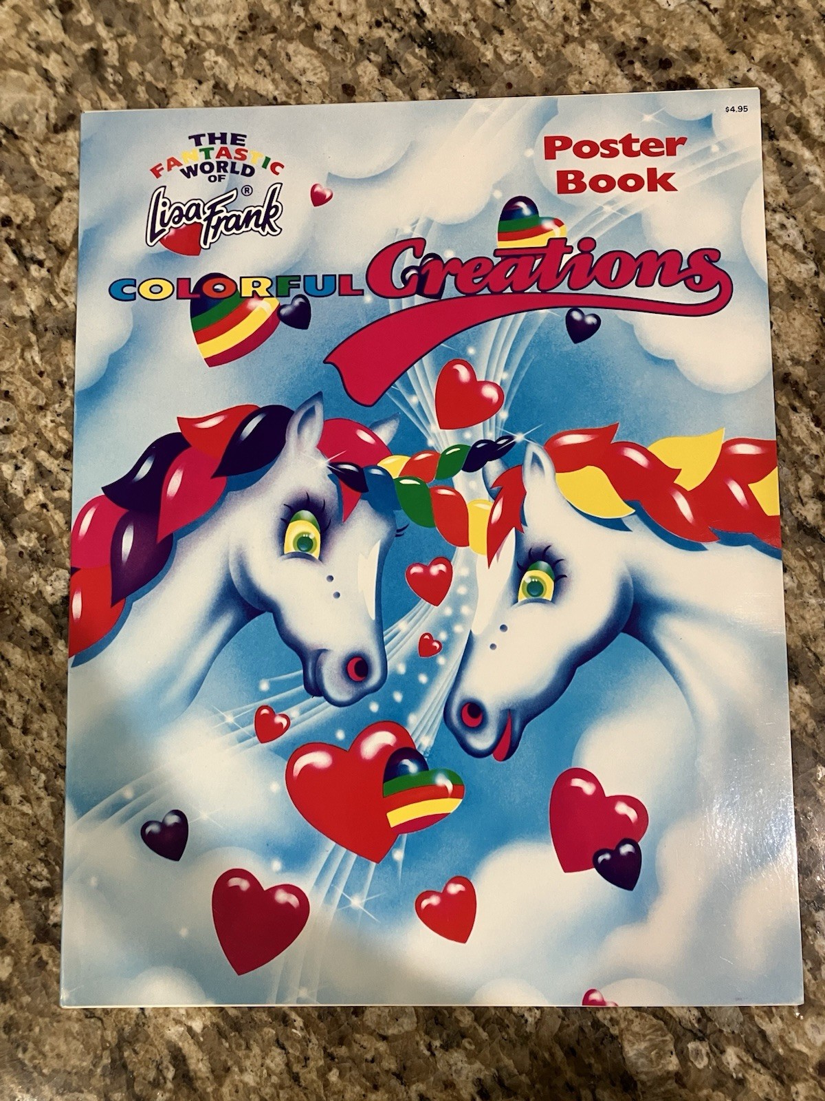 Lisa Frank Vintage 80’s Poster Book Unicorn Hearts 12 Posters New RARE