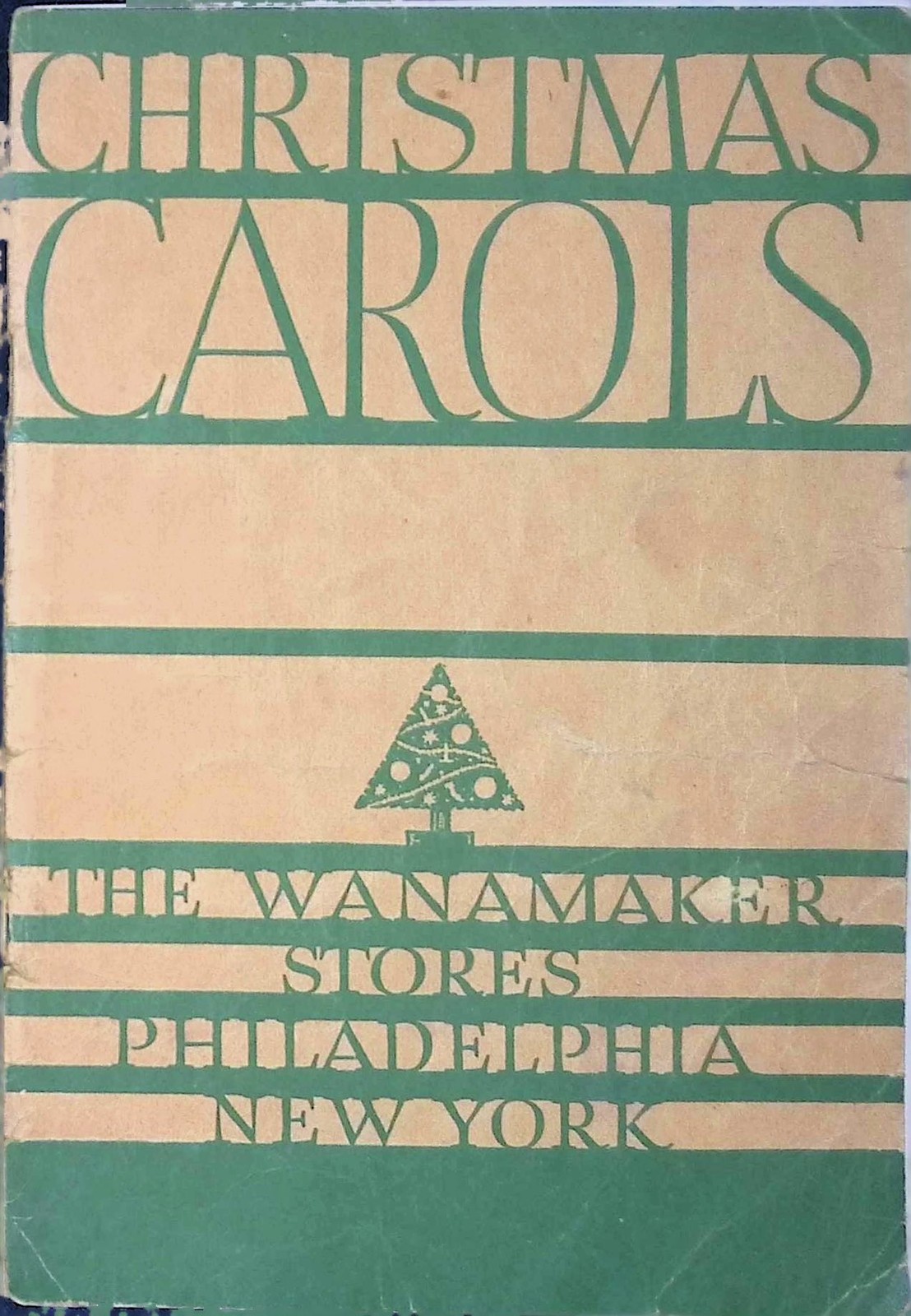 Wanamaker Stores Xmas Carols Songbook c1940s Philadelphia NY Vintage