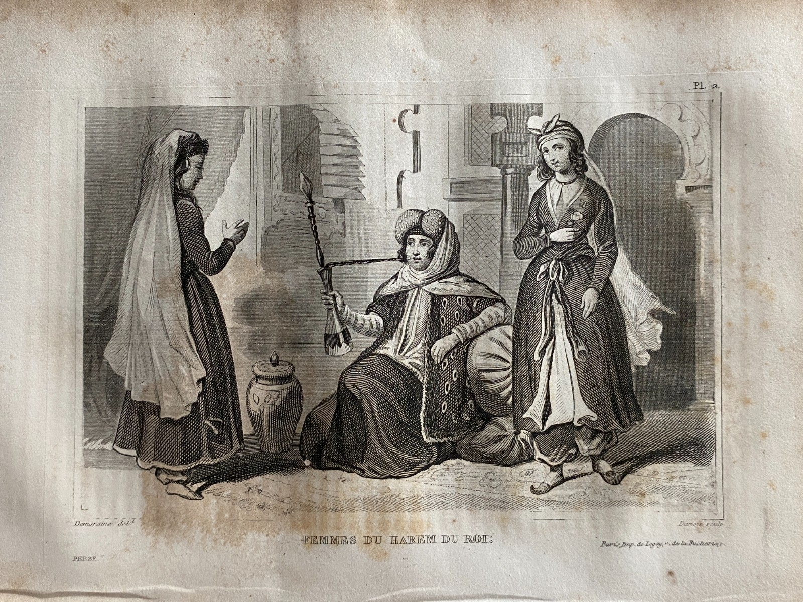 Engraving “Persia – Women Of The King’s Harem”