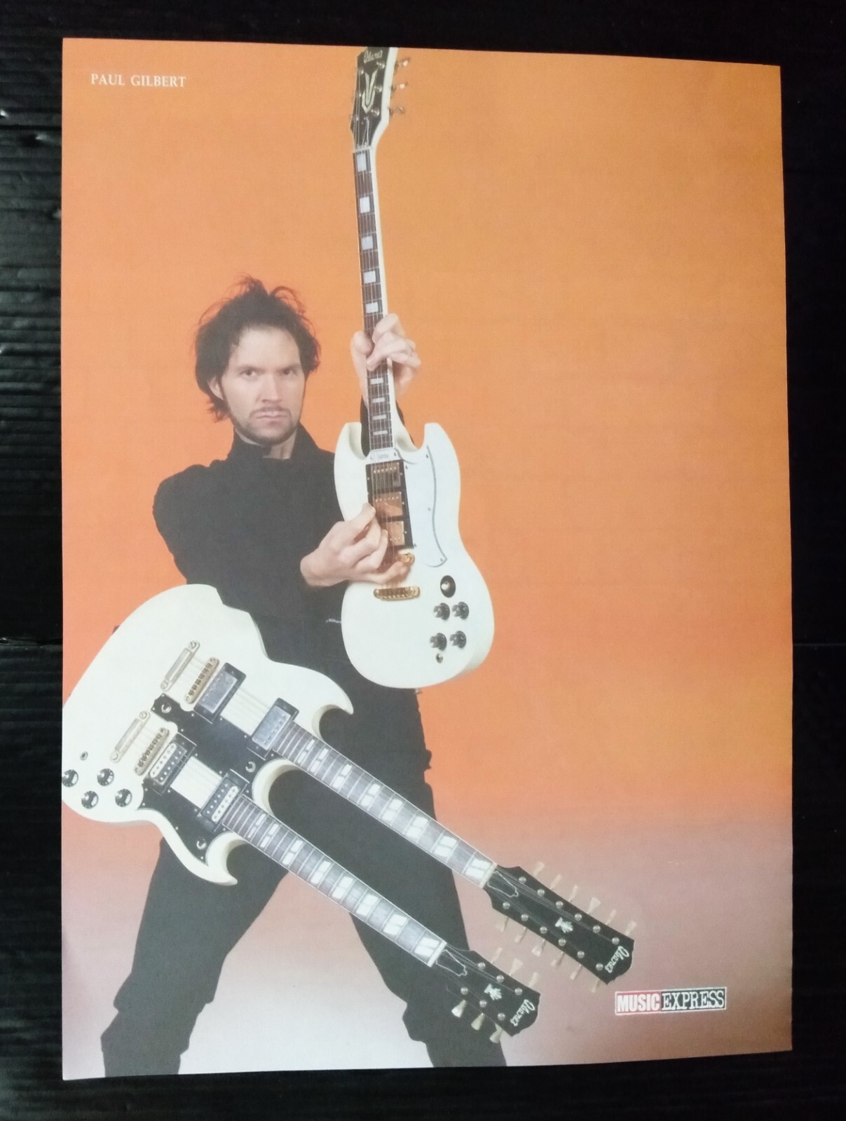 C4316 Nine Inch Nails Paul Gilbert Vintage Thailand ONLY 1 COLOR PAGE MEGA RARE!
