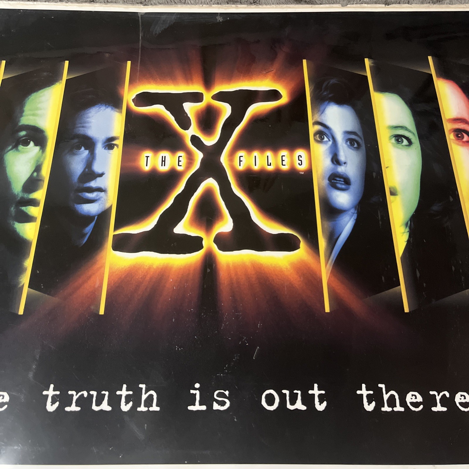 Vintage Laminated The X Files The Truth Is Out There Poster 1995