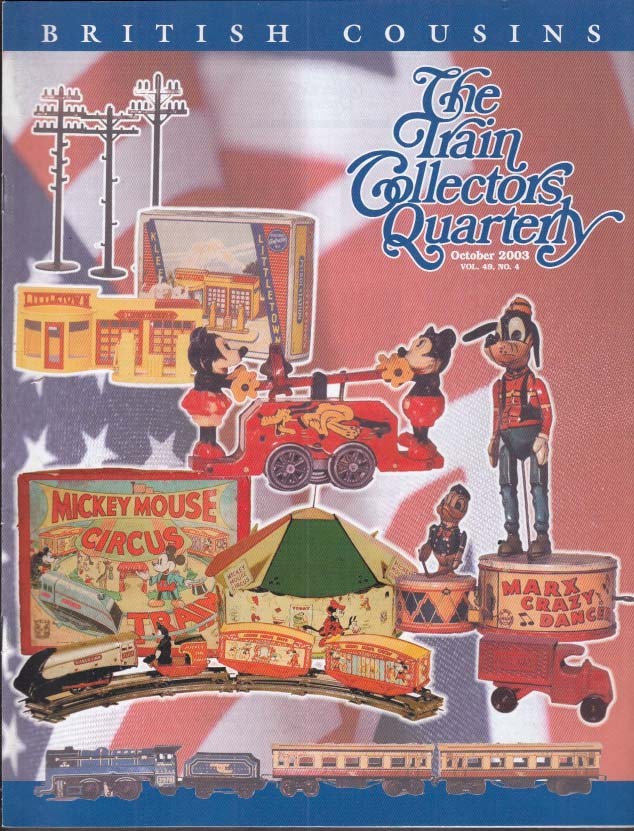 TRAIN COLLECTORS QUARTERLY 10 2003 Miniature park trains Lionel displays; Disney
