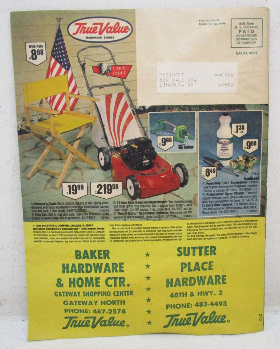 1983 VINTAGE 1980’s TRUE VALUE HARDWARE STORE SPRING & SUMMER SALES CATALOG
