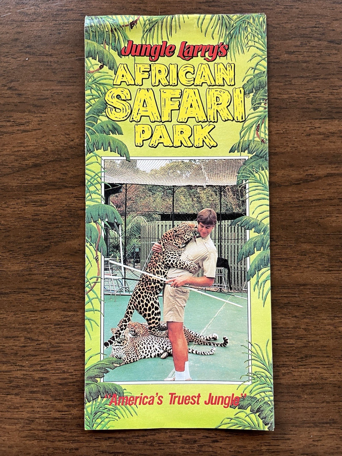 Jungle Larry’s African Safari Park Naples Florida Travel Brochure 1980s