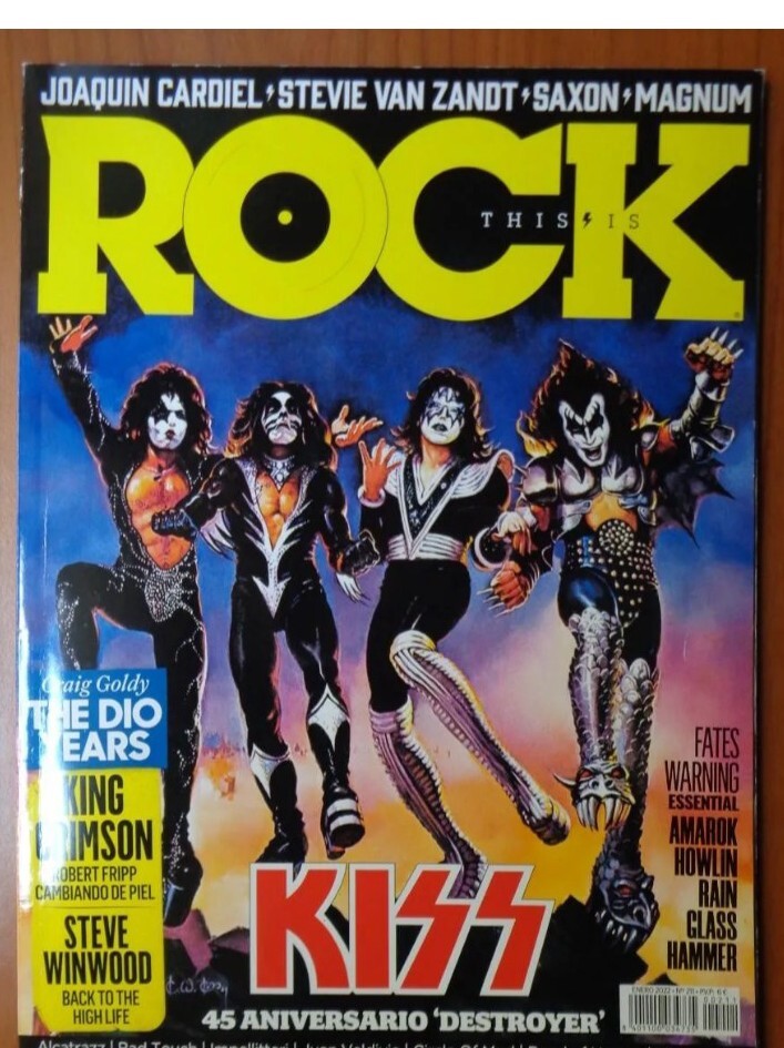 Kiss Cover Spanish Magazine Spain r original