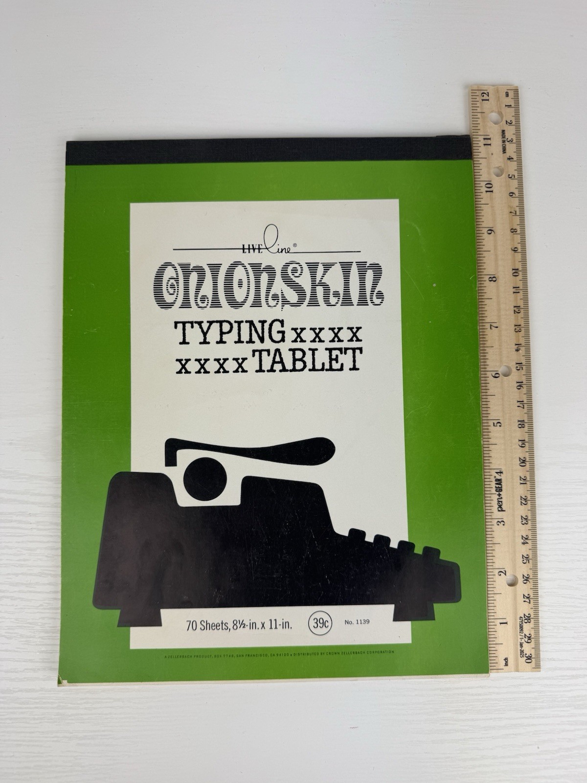 VTG 1960s- 70s Live Line Onion Skin Typing Tablet 70 Sheets Retro Paper