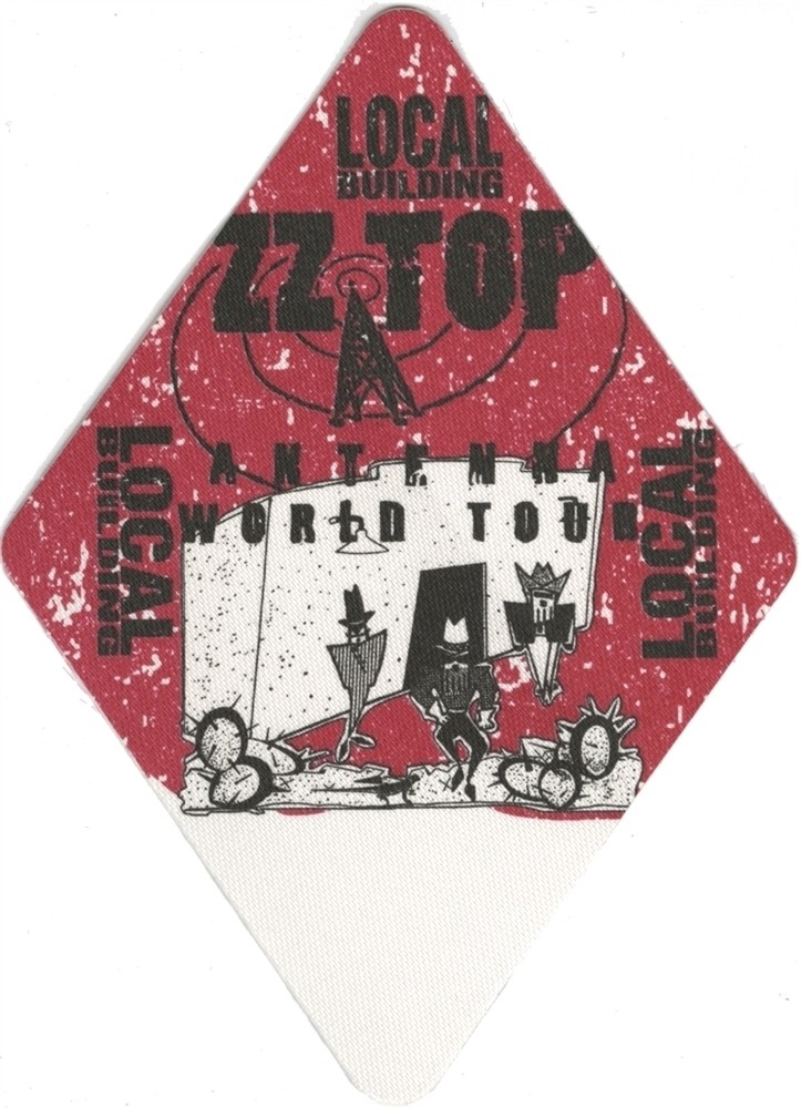 ZZ Top 1994 Antenna concert tour collectible Working Crew Backstage Pass