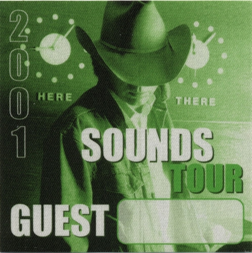 Dwight Yoakam 2001 Tomorrow’s Sounds Today concert tour Guest Backstage Pass