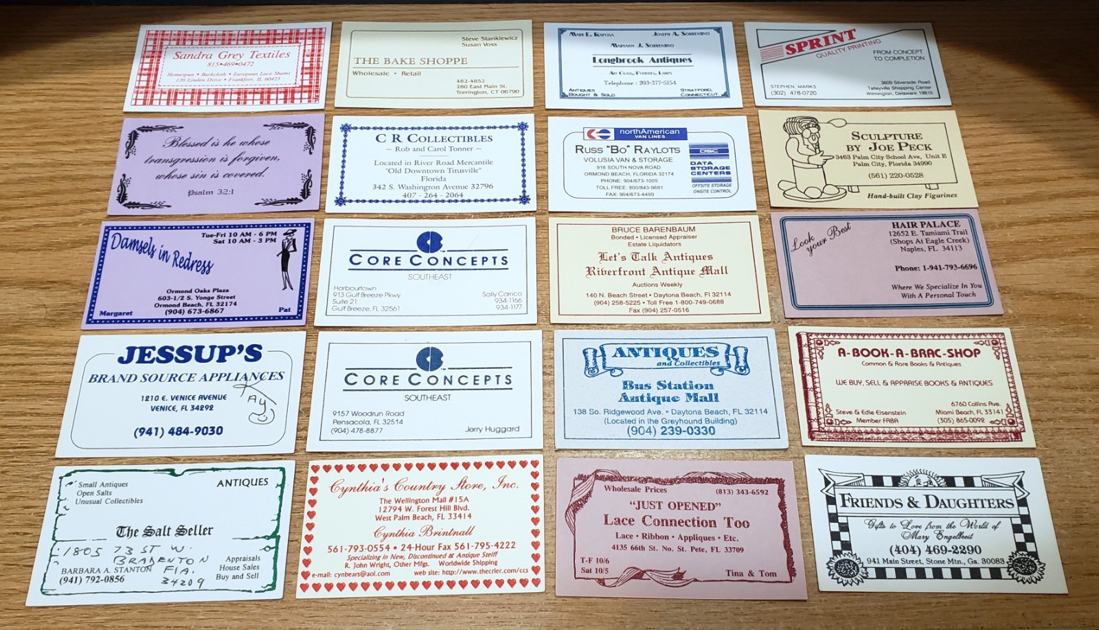 🔥 LOT of 100 Misc. BUSINESS CARDS w/ BORDERS for BUSINESS CARD COLLECTION L10