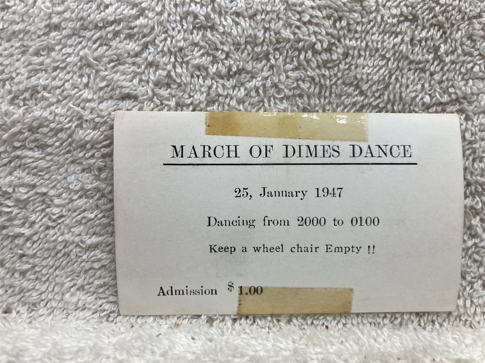 1947 March of Dimes Dance Military Unknown Location Vtg