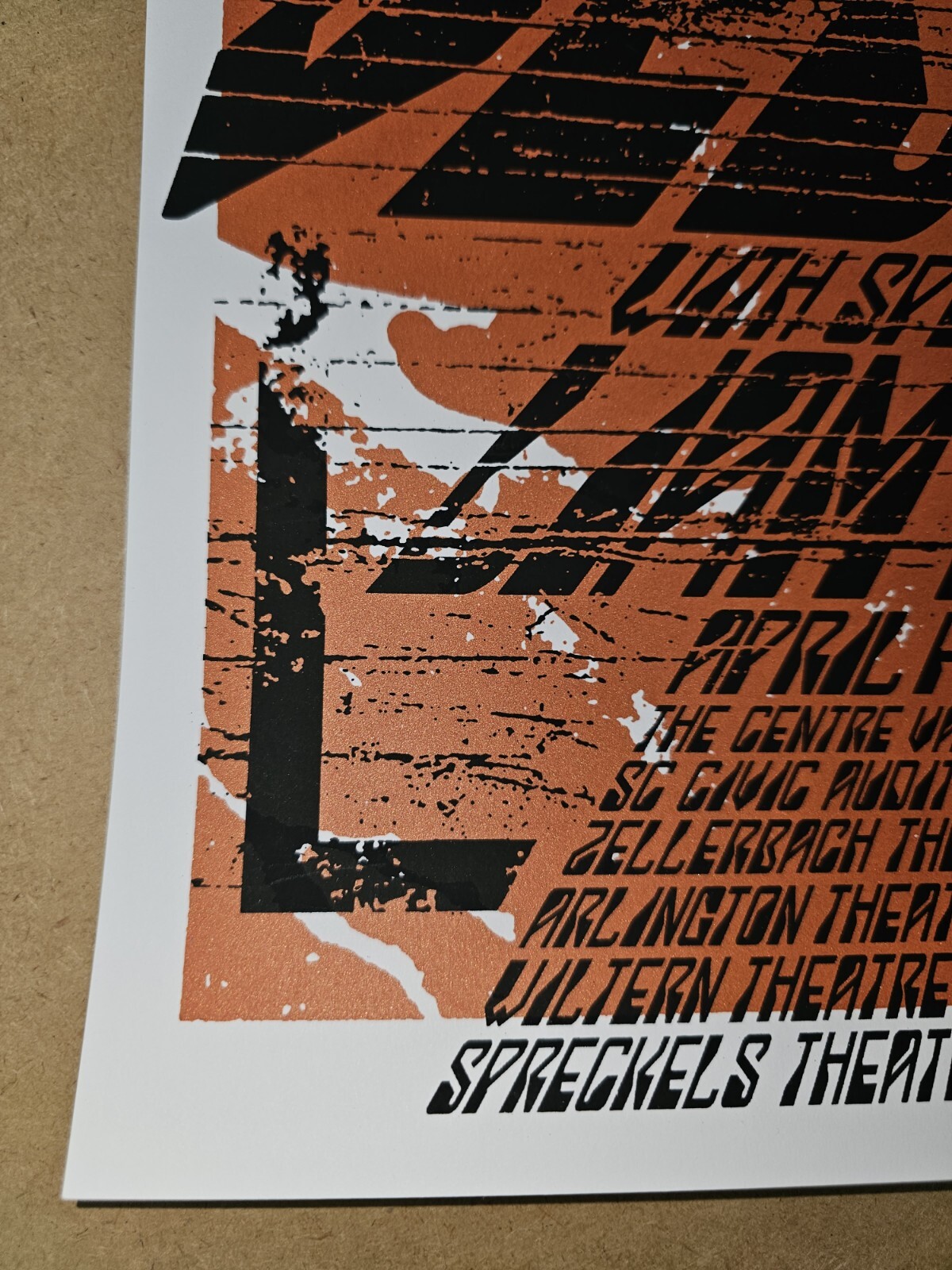 Signed 2008 Eddie Vedder Liam Finn Concert Poster Brad Klausen Print Pearl Jam