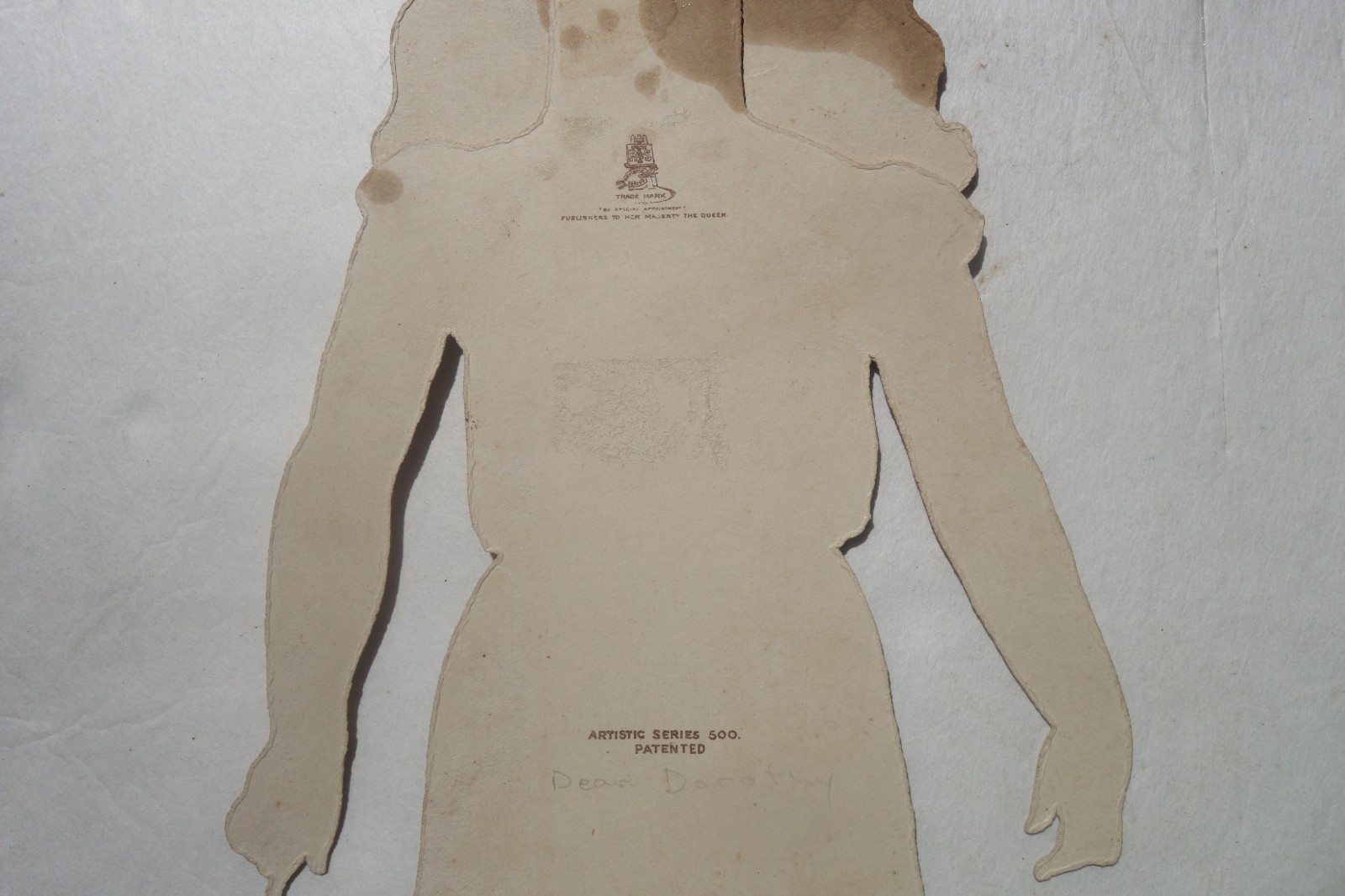 1890s Tuck & Sons Dear Dorothy 13″ Large Paper Doll Complete Artistic 500 9 Pcs.