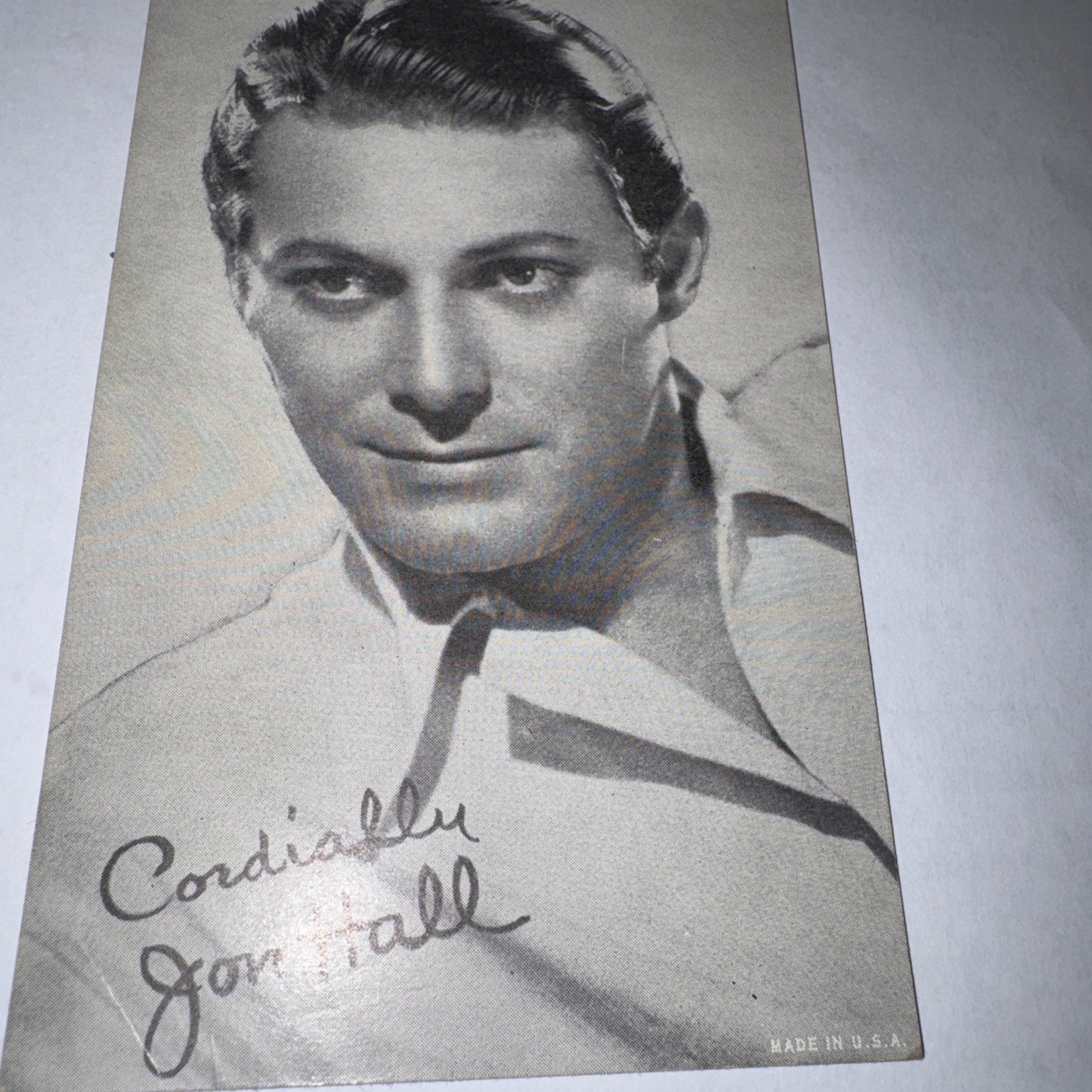 Jon Hall B/W Studio PHOTO 3.25″ x 5.25″ Vintage Hollywood Actor