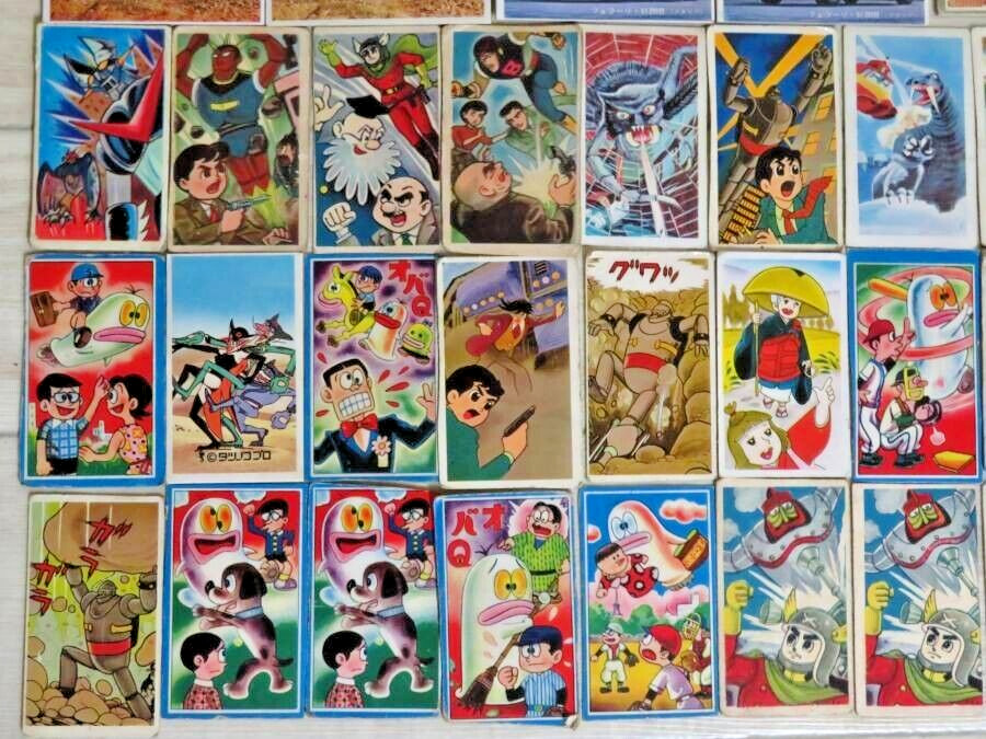 290 Japanense Animation Menko cards Kamen Rider Tiger Mask Spectreman eight man