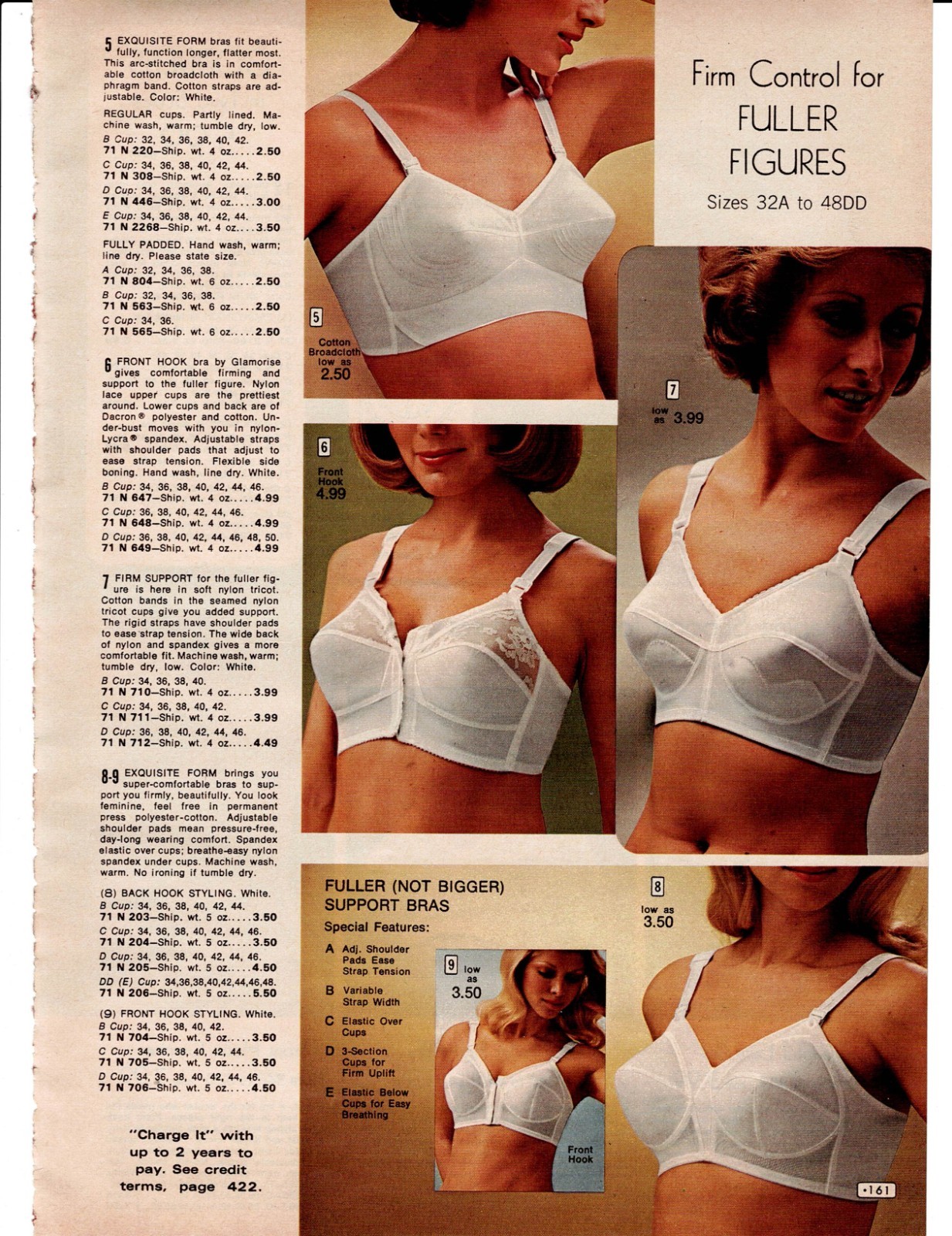 VINTAGE 70’S LADIES BRAS PHOTO CATALOG ADS PRINTS