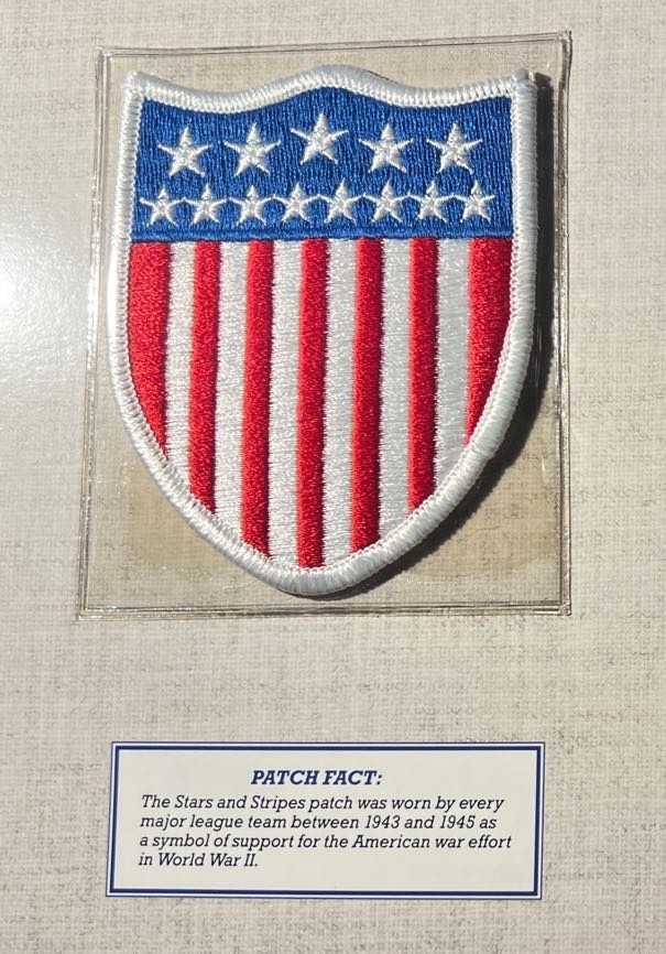 1943 Stars & Stripes Pro Baseball (Two) Patches Cooperstown Collection