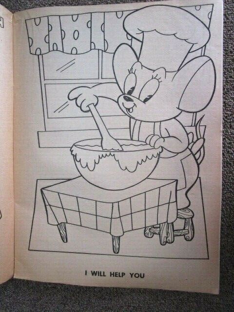 Playmore Inc. MARTY MOUSE Giant Coloring Book Playmore – Unused ~ A16