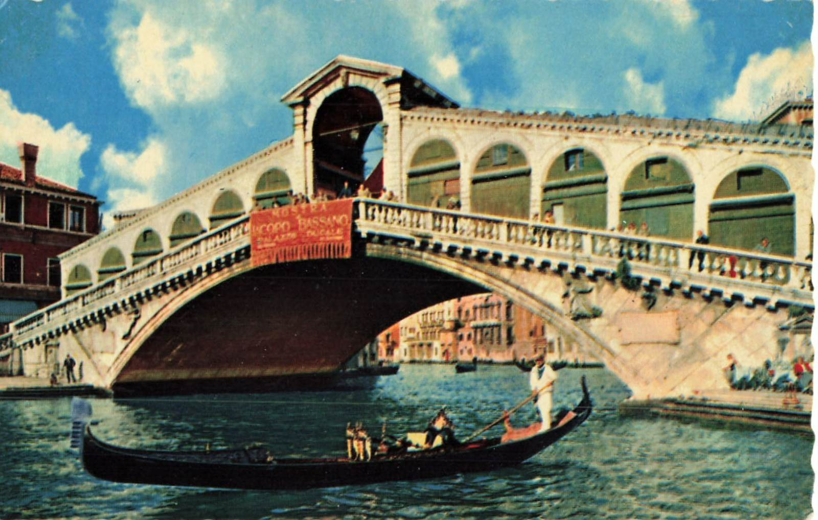 Postcard Italy Venice Rialto Bridge