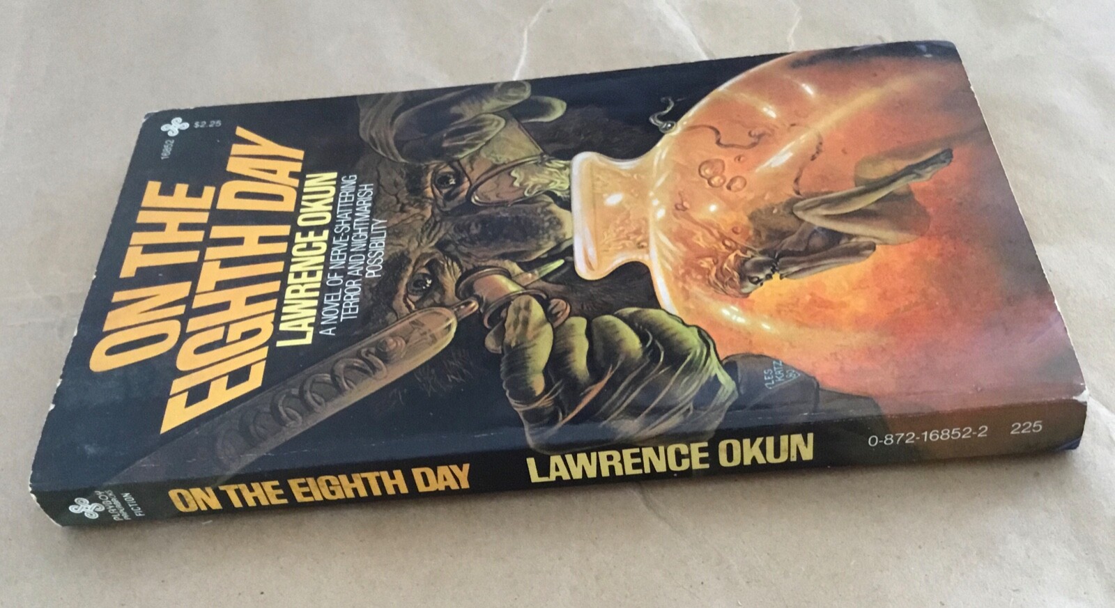 On the Eighth Day Lawrence Okun vintage sci-fi book 1981 Playboy Paperbacks 1st