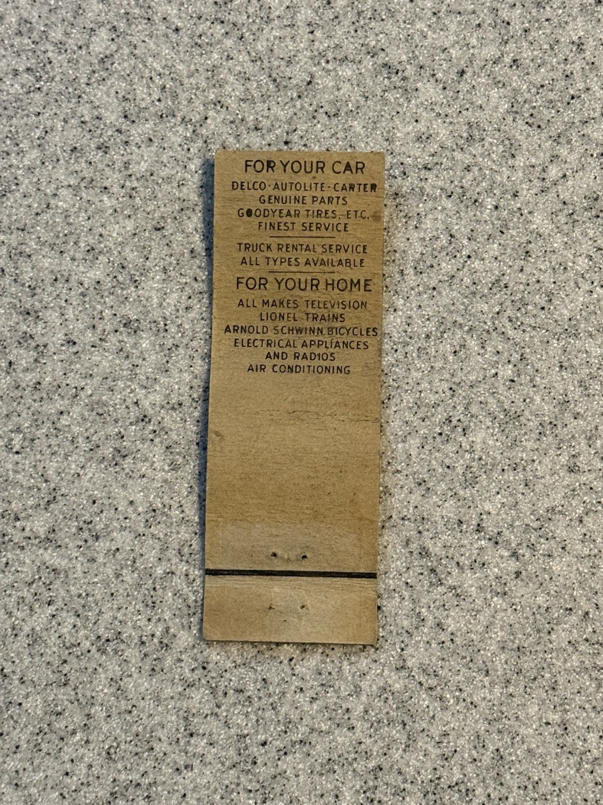 Dobbs Bayonne New Jersey Vintage Matchbook Cover N2