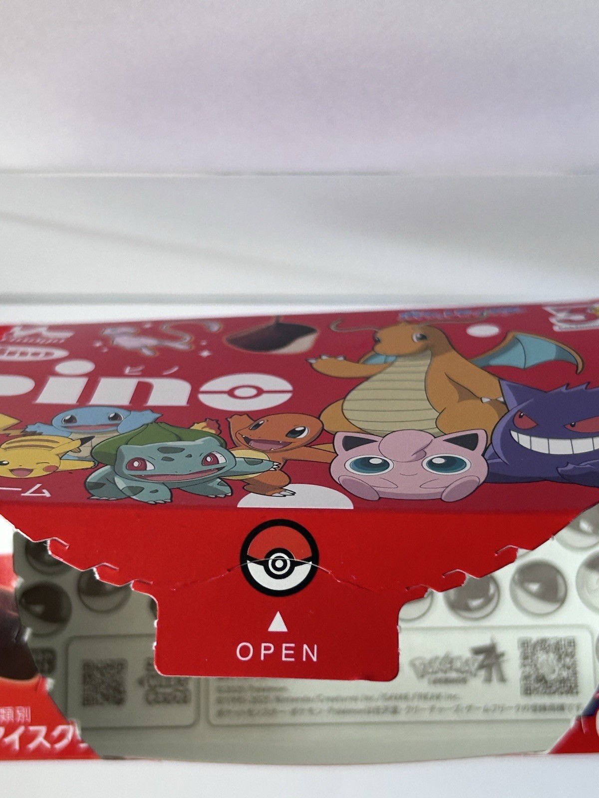 POKEMON Pino Ice cream empty Box 30th Anniversary Japan Limited Pikachu Mew