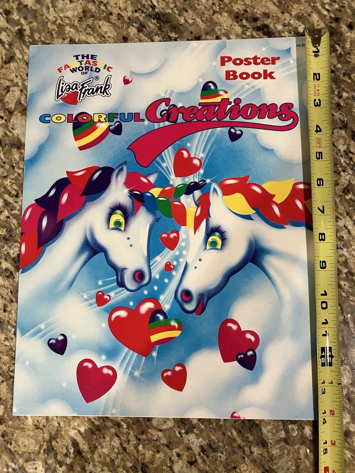 Lisa Frank Vintage 80’s Poster Book Unicorn Hearts 12 Posters New RARE