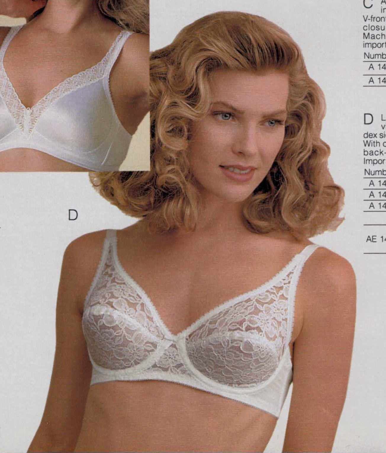 EARLY-1990S JCPENNEY CATALOG LINGERIE & FASHION CLIPPING PAPER ADS PRINTS