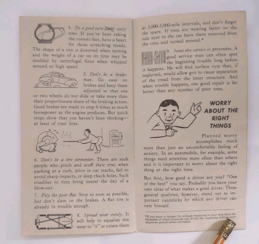 1942 Studebaker How To Worry Successfully Conservation Booklet War Bonds