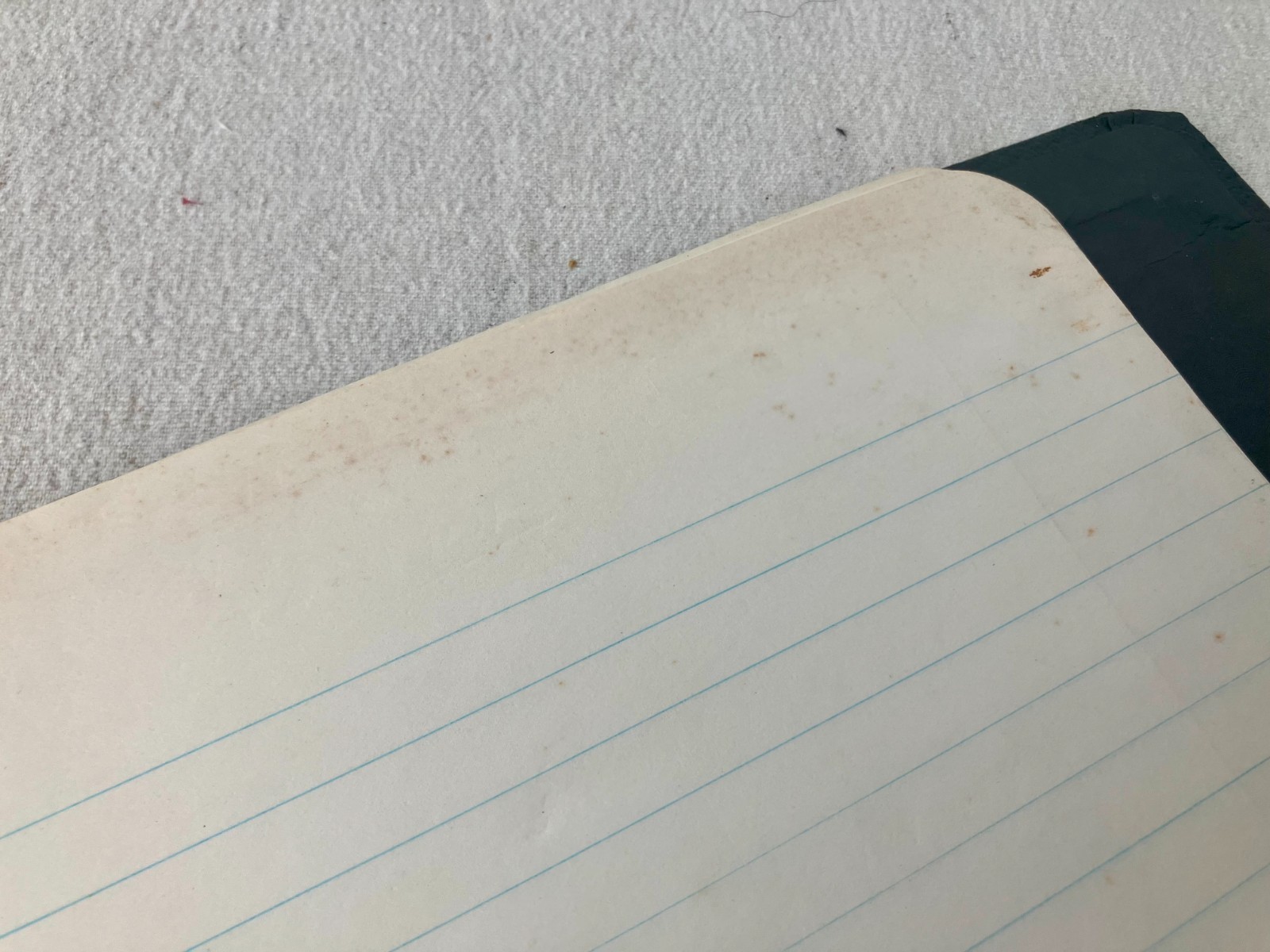 VTG Black Notebook Vernon Royal Line Binder 9×11″ Metal 2 Ring Lined Paper Book