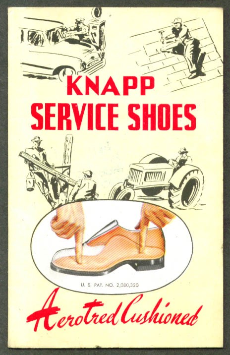 Knapp Service Shoes sales folder 1950s