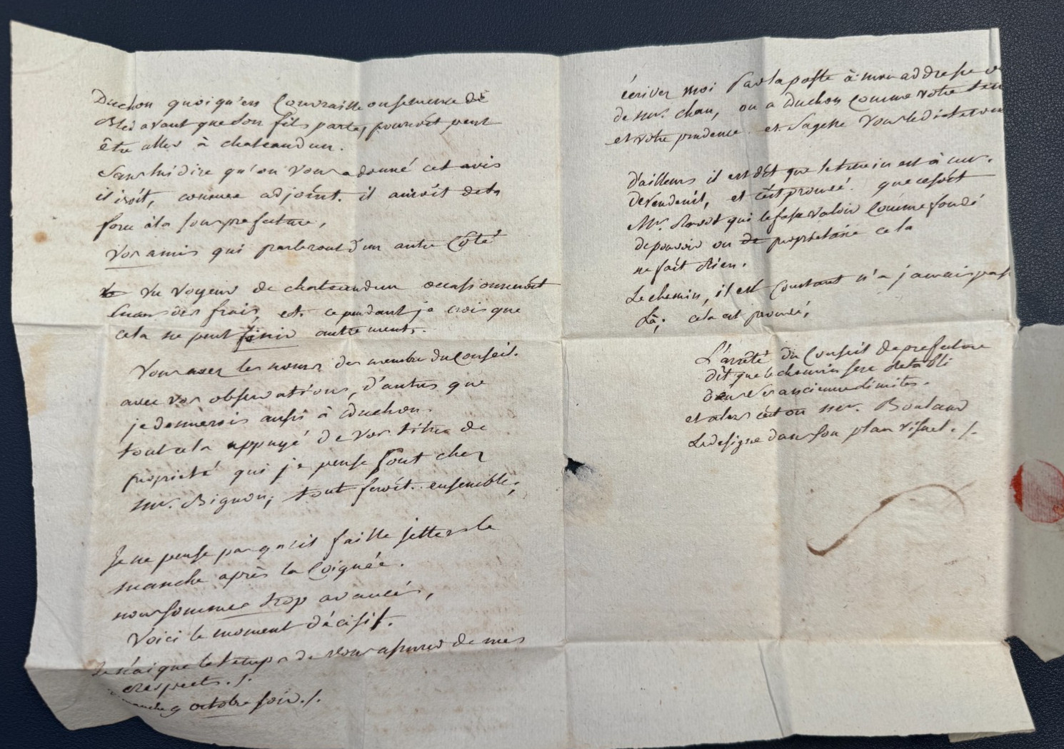 Letter From ARTENAY To ORLEANS / Circa 1800 / MP 43/ARTENAY – Price 100 Euros