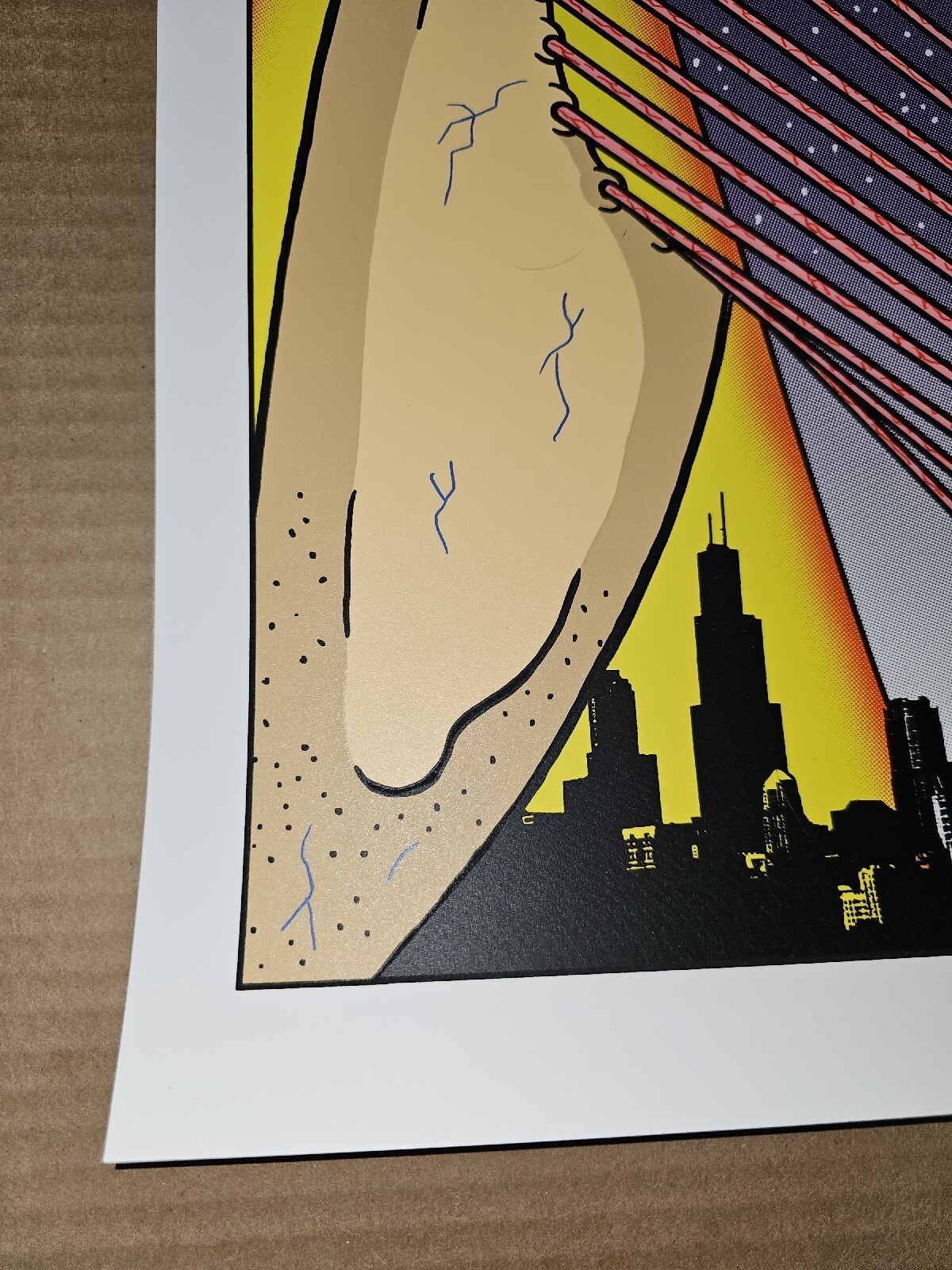 Pearl Jam Chicago, IL 2009 Official Concert Poster Tom Tomorrow Screen Print