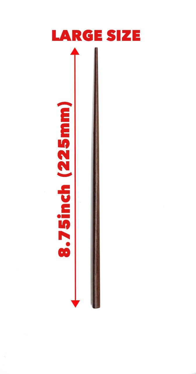 3X large natural wooden poker 8.75”(225mm)+glass cone tip+safety lock tube