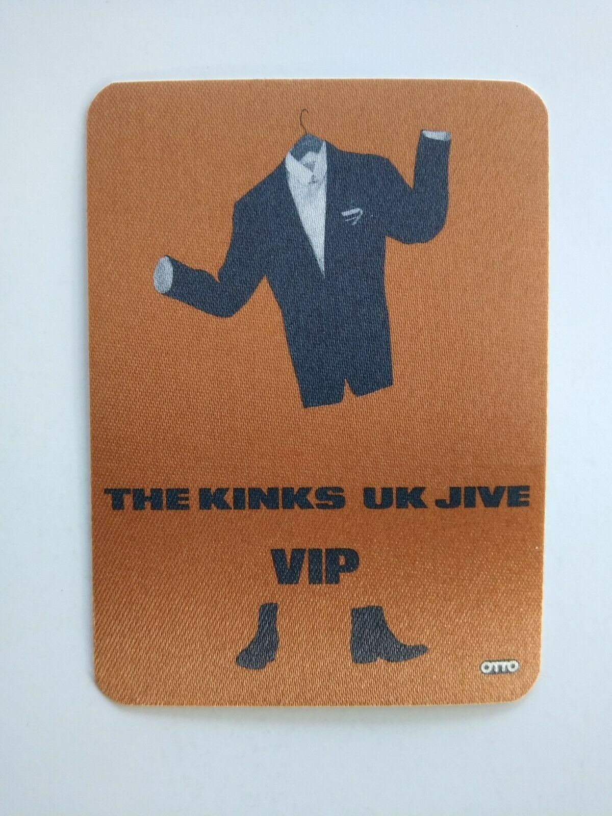 The Kinks Backstage Pass Original 1989 UK Jive Rock Concert Tour VIP Brown