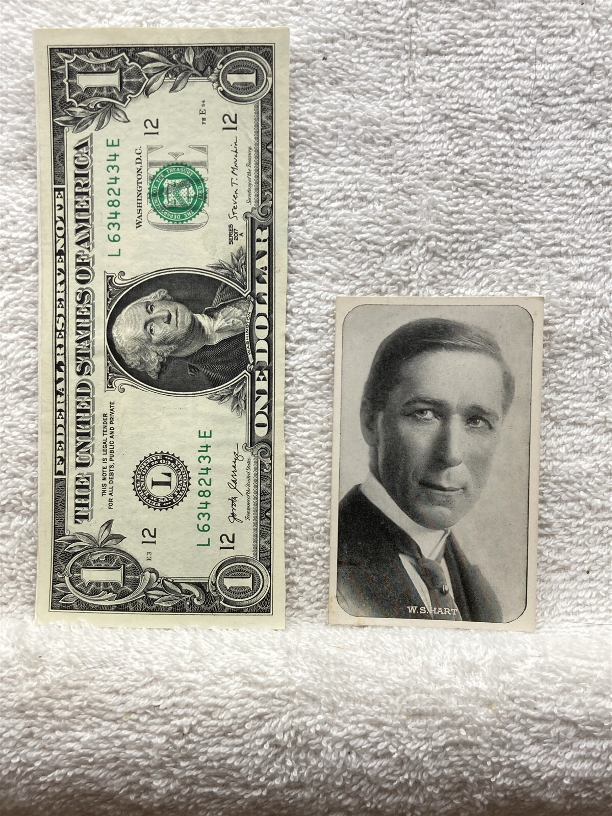 1920s William S Hart Movie Actor Headshot Portrait Card Unknown Publisher Vtg