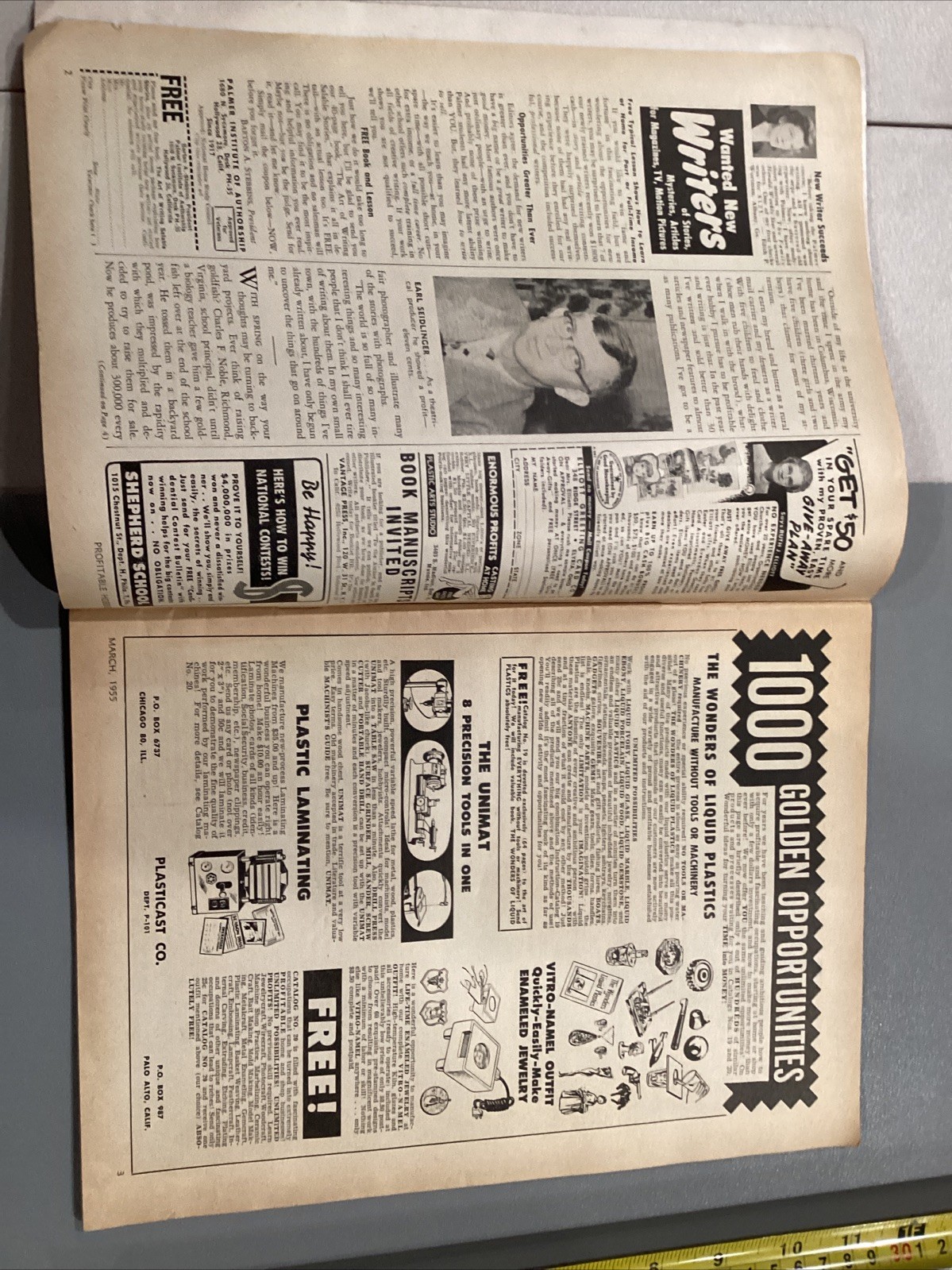 1955 Profitable Hobbies Mailer Magazine Meet Man With 800 Banks