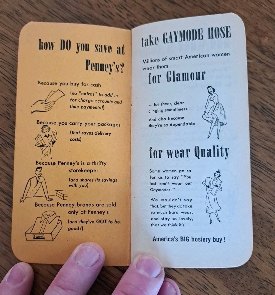 Pennys Gift Booklet c1930s aka JC Pennys Vintage Great Shape