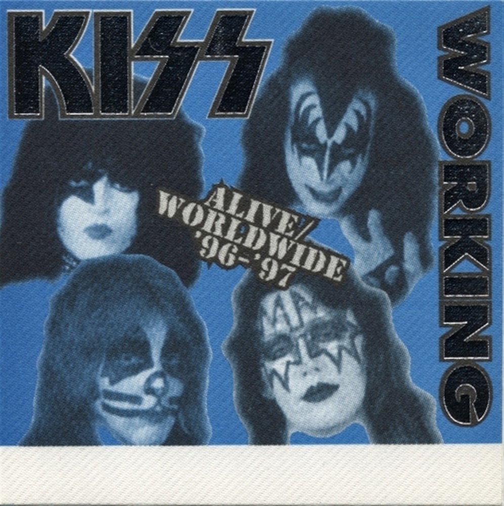 KISS 1996 Alive Worldwide concert tour memorabilia Working Crew Backstage Pass