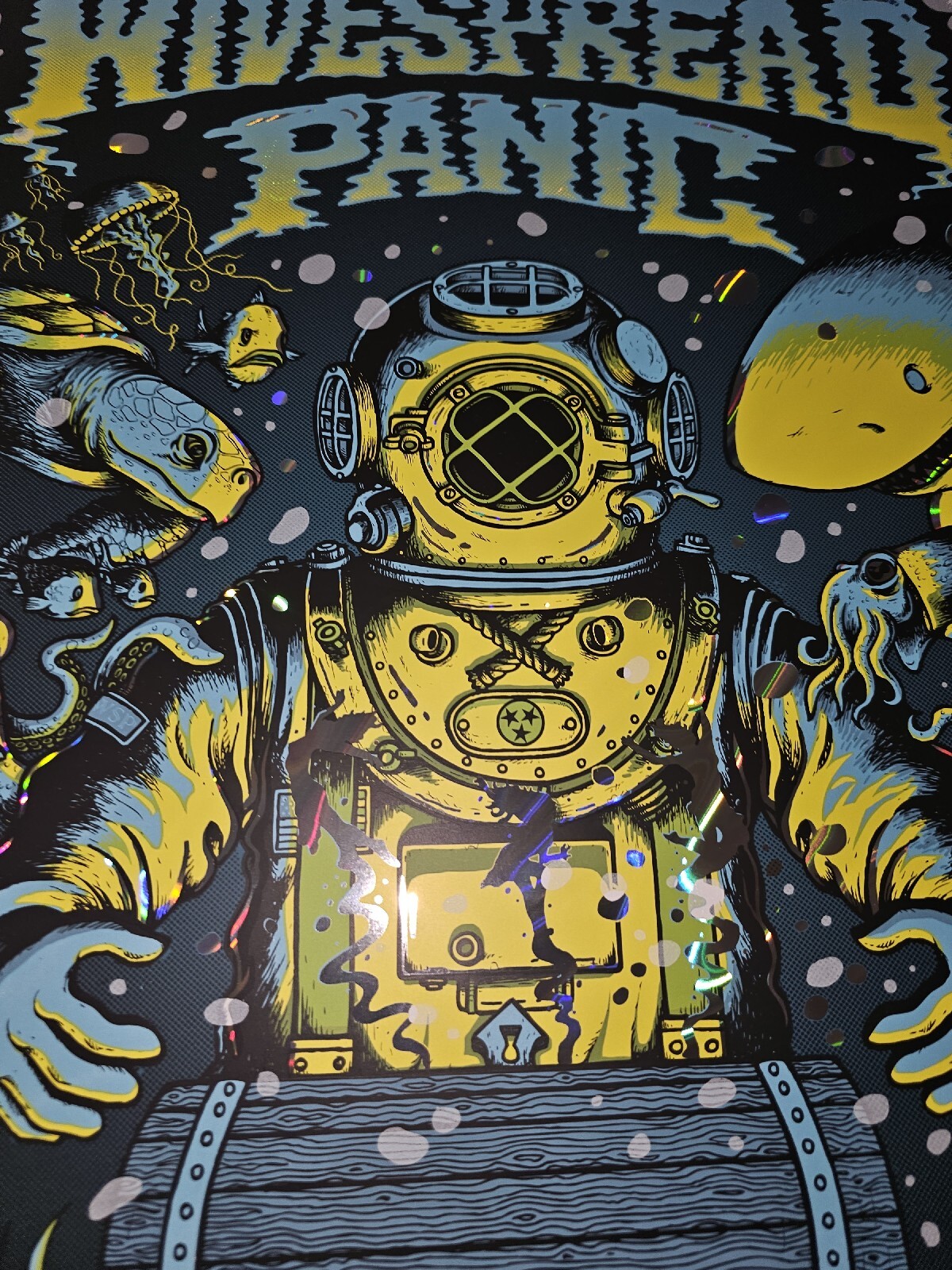 Widespread Panic Leunig 4/20 Chattanooga LAVA FOIL Variant Poster Signed Print