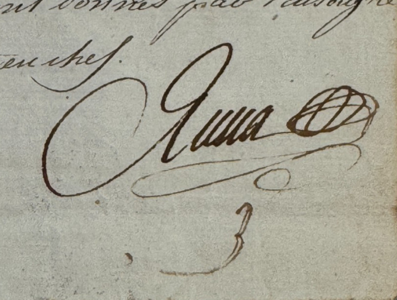 General Rusca Autograph Letter Commandant of Elbe Island Under Napoleon An 12