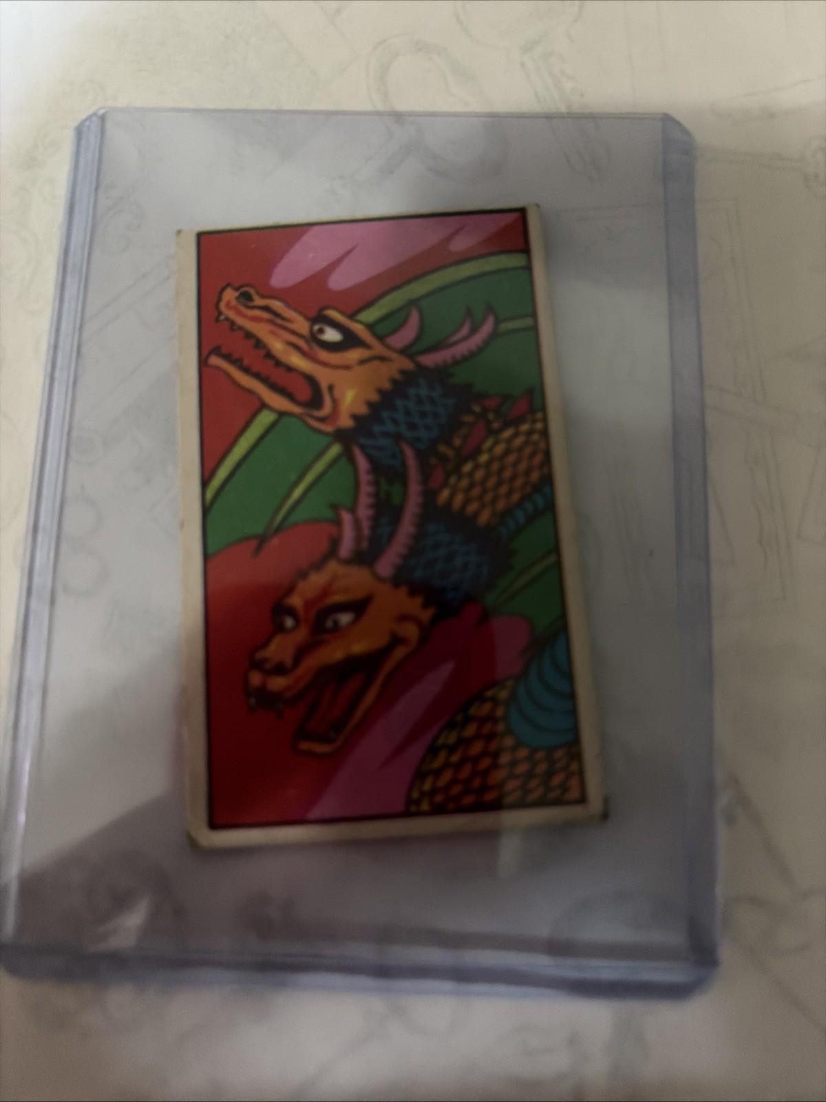 King Ghidorah Showa Retro Menko Anime Japanese Vintage Very Rare From Japan