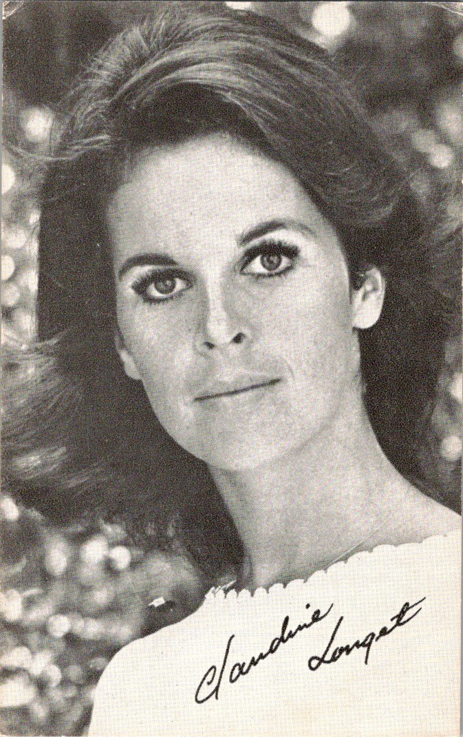 Claudine Longet 1970s Publicity Card – Halftone Photo & Facsimile Signature