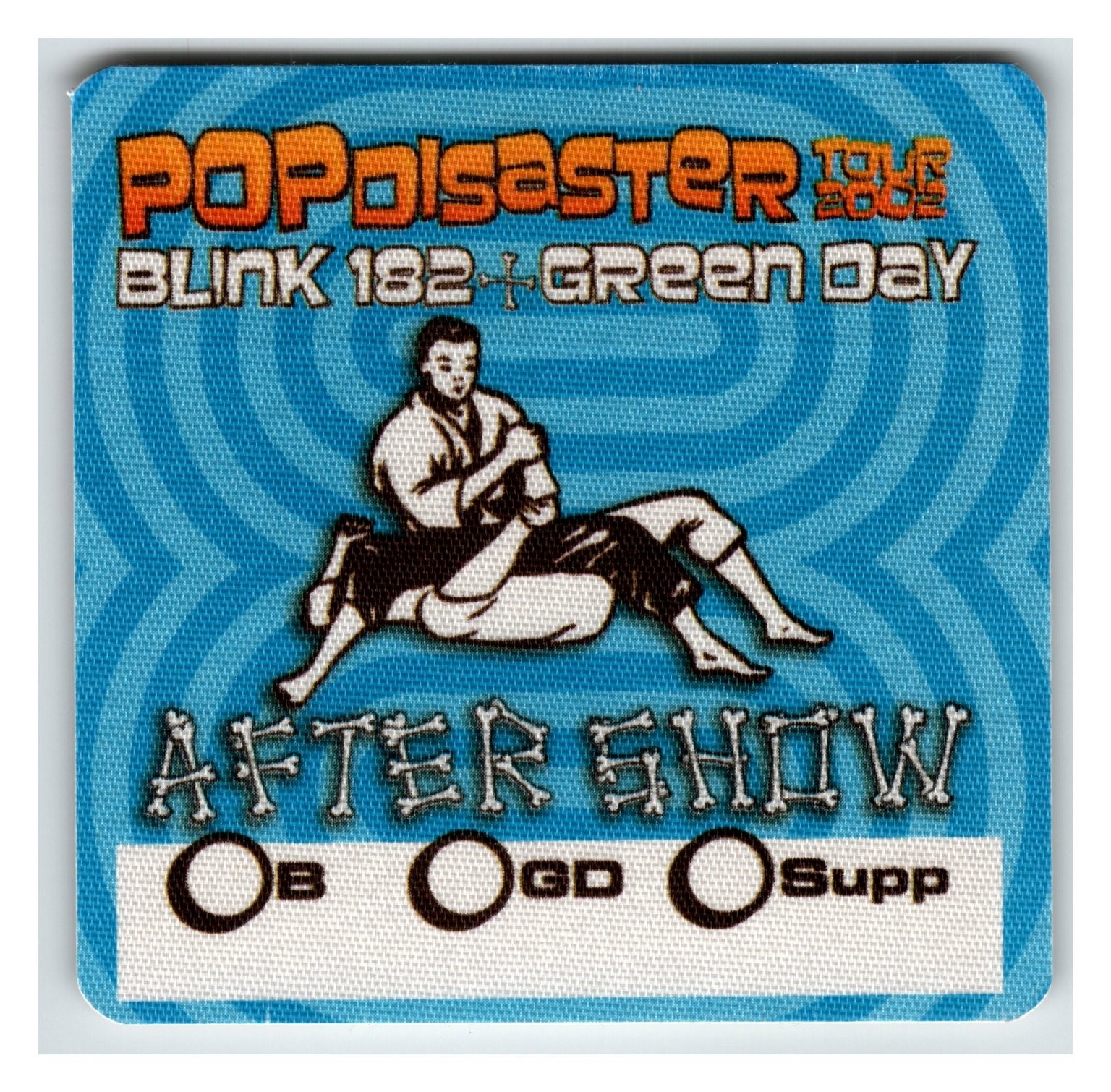 Pop Disaster Tour 2005 Blue Blink 182 Green Day After Show Backstage Pass