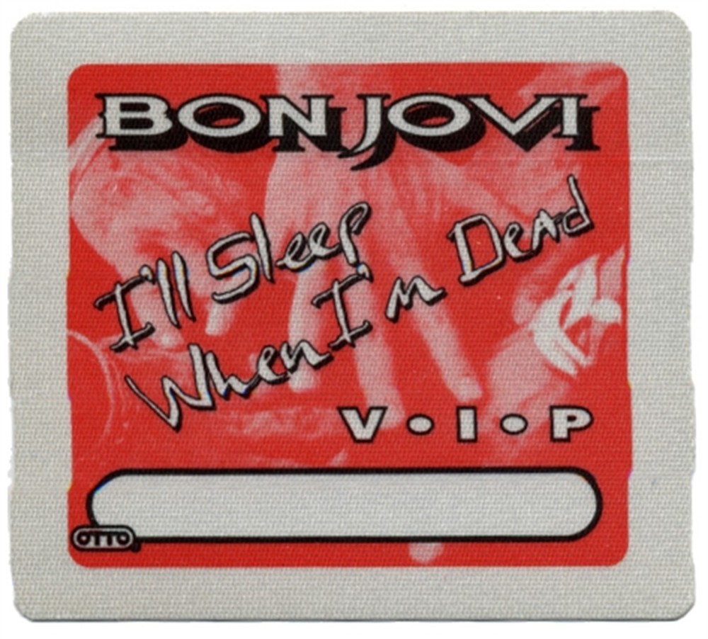 Bon Jovi 1993 Keep the Faith concert tour VIP Guest Backstage Pass