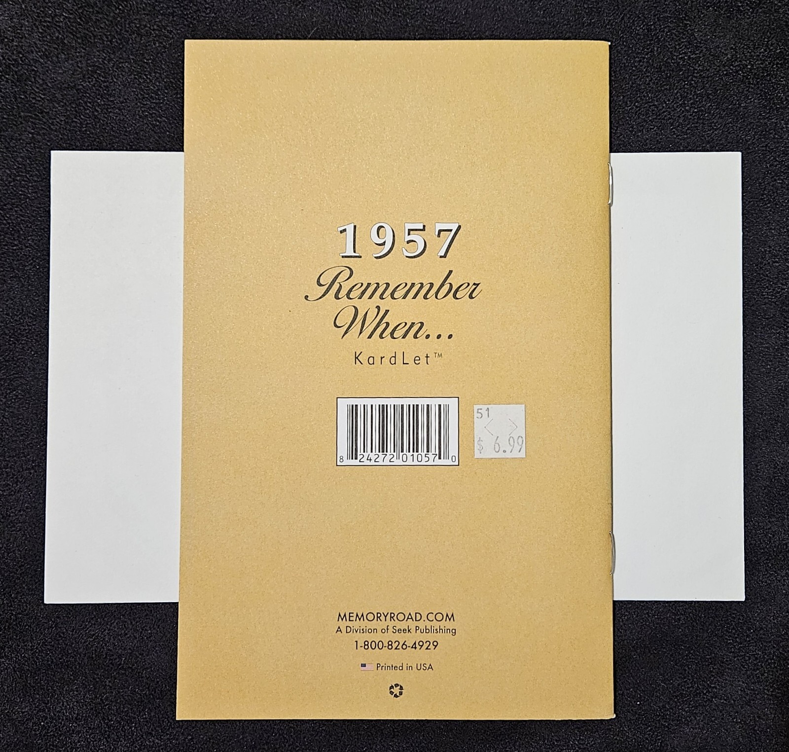 NEW 1957 Remember When A Nostalgic Look Back In Time Booklet Envelope B-day Card