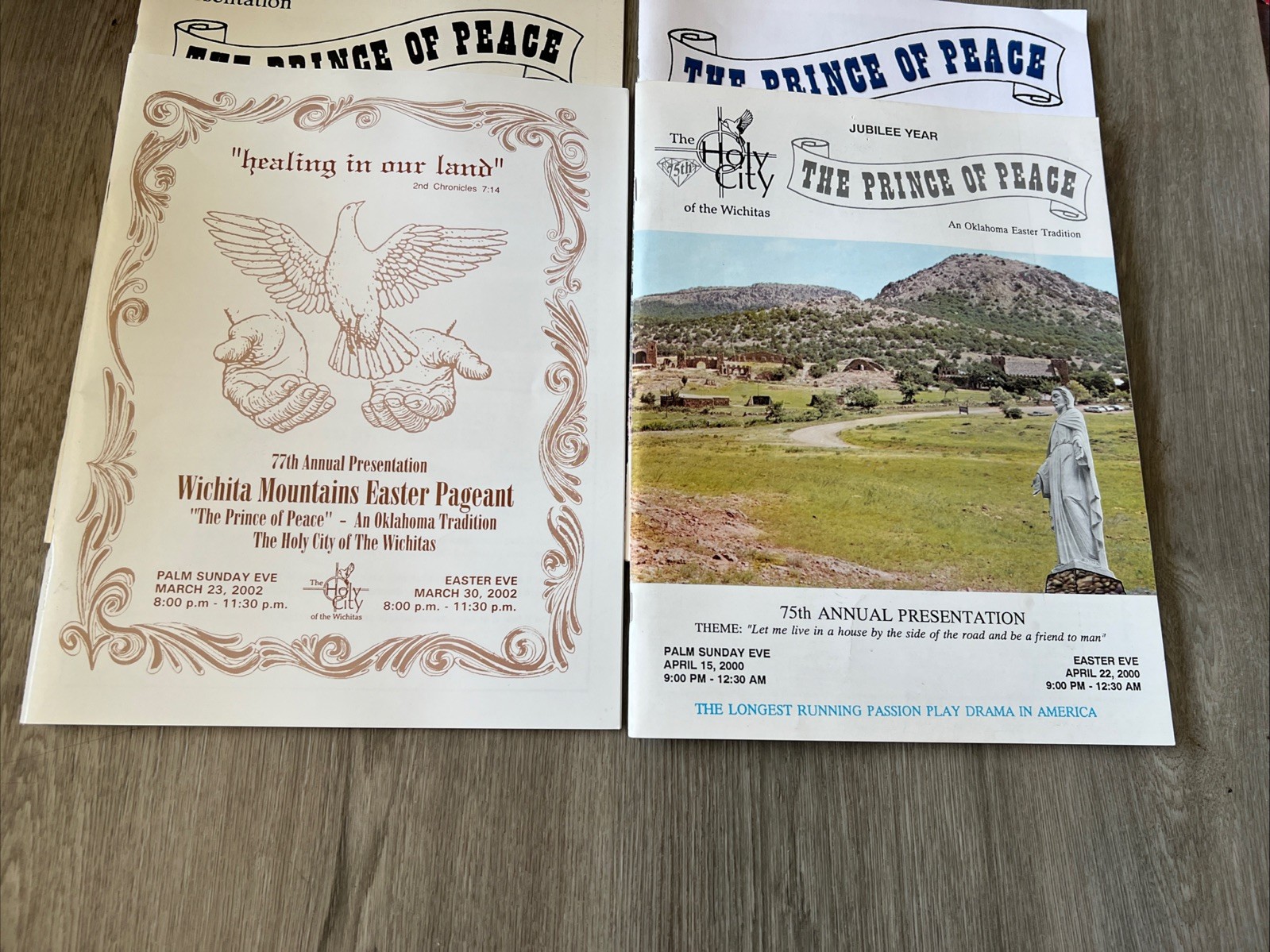 Lot Of 7 Wichita Mountain Easter Pageant Programs