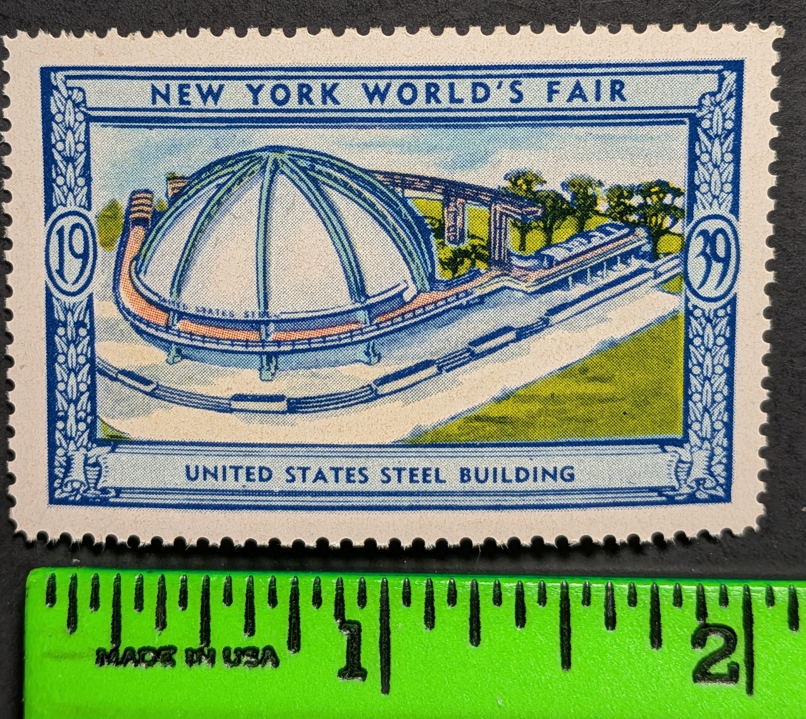 United States Steel 1939 New York World’s Fair Poster Stamp
