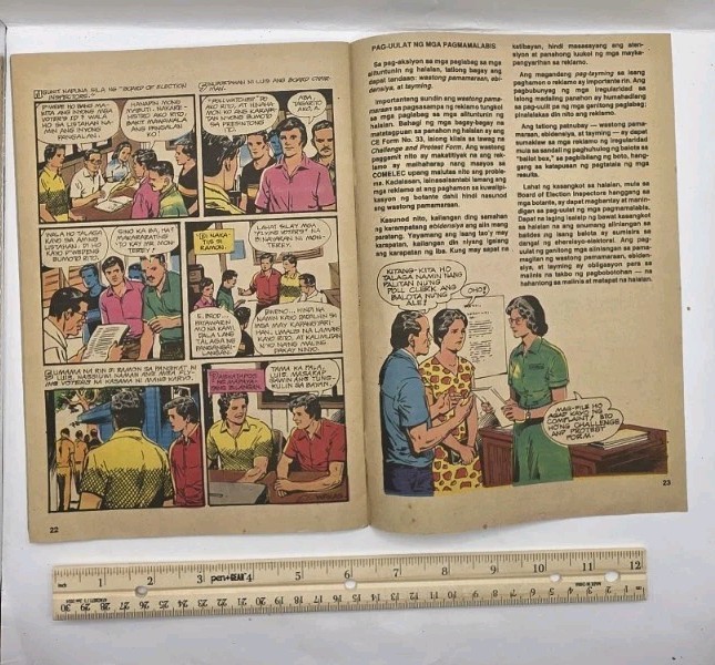1990s Philippines Voter’s Guide “Ang Pasiya” Hatol Ng Mamamayan.Pamphlet.Used.