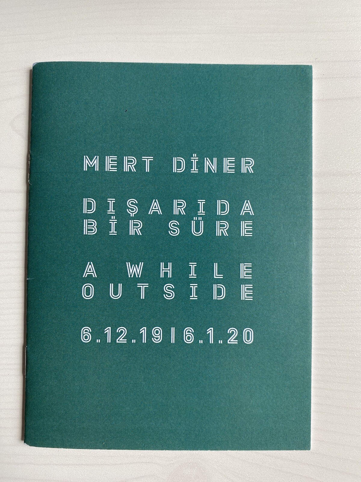 Mert Diner at Rem Istanbul painting Exhibition guide booklet 2019